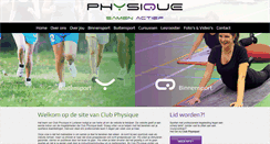 Desktop Screenshot of clubphysique.nl