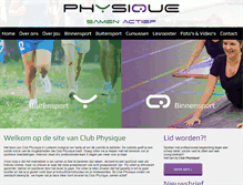 Tablet Screenshot of clubphysique.nl